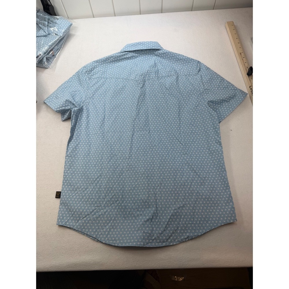 Howler Brothers Mens H Bar B SnapShirt Lockhart Floral Pool Blue Large NWT - Picture 5 of 9